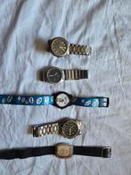 vintage old school horloges, Staal, Met bandje, Polshorloge, 1960 of later