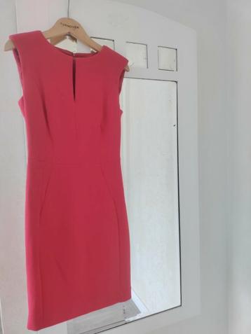 Mango suit diep rode jurk maat 36 Small S bodycon jurkje