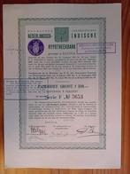 Nederlandsch - Indische  Hypotheekbank - Batavia - 1938, Postzegels en Munten, Aandelen en Waardepapieren, Ophalen of Verzenden
