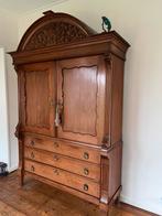 Antiek Drents kabinet houten kast, Antiek en Kunst, Antiek | Meubels | Kasten, Ophalen of Verzenden
