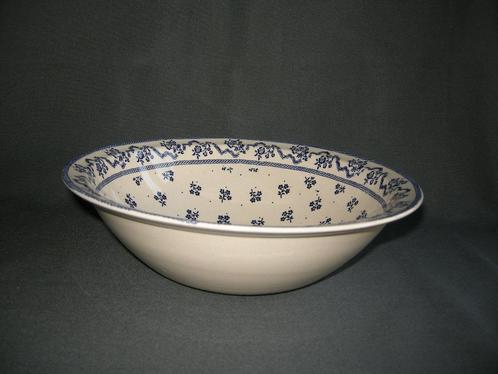 Johnson Bro's, roomwit - blauw, saladeschaal, Huis en Inrichting, Keuken | Servies, Zo goed als nieuw, Schaal of Schalen, Overige stijlen