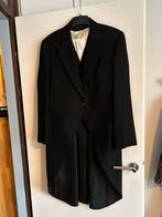 Zwarte Jacquet met Vest en Stropdas, Ophalen of Verzenden, Zo goed als nieuw, Maat 48/50 (M), Zwart