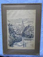 Schilderij- gezicht op Epen (1938) - gemengde techniek, Ophalen of Verzenden