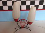 Vintage tafellamp jaren 60, Huis en Inrichting, Minder dan 50 cm, Kunststof, Gebruikt, Vintage