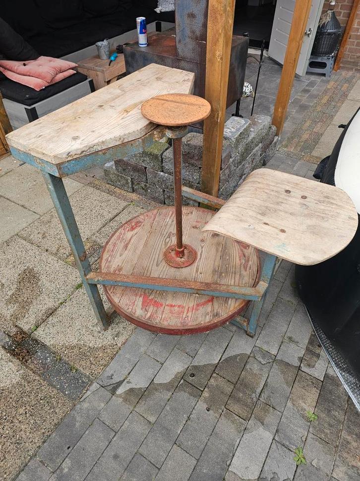 Vintage Keramiek Draaischijf - Uniek en Rustiek, Antiek en Kunst, Antiek | Meubels | Tafels, Ophalen of Verzenden