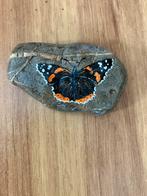 Beschilderde steen atlanta vlinder, Ophalen of Verzenden