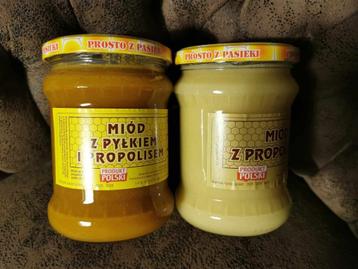 Honing met Bijenpollen en Propolis 600 gr. voor kenners beschikbaar voor biedingen