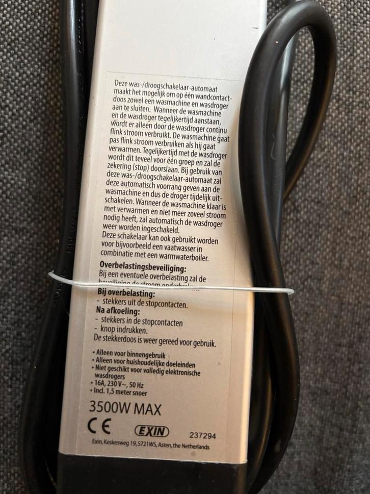 Wasmachine/Droger Schakelaar - Zo Goed Als Nieuw, Doe-het-zelf en Verbouw, Elektra en Kabels, Zo goed als nieuw, Schakelaar, Ophalen of Verzenden