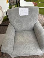 Grijze Fauteuil met Patroon, Ophalen, Gebruikt, Stof, 75 tot 100 cm