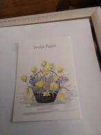 VROLIJK PASEN. 1990. Bloemenmand, Ophalen of Verzenden, Sterren en Beroemdheden