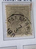 Nico Suriname 8 gestempeld 1873, Postzegels en Munten, Postzegels | Suriname, Ophalen of Verzenden, Gestempeld