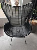 HK Living egg chair zwart, Ophalen, Gebruikt, Zwart, Riet of Rotan