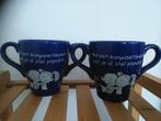 2 melkbekers en 2 mokken, ongebruikt, blue band, Ophalen, Nieuw, Overige stijlen, Kop(pen) en/of Schotel(s)