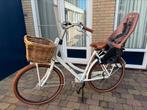 Cortina U5 damesfiets, wit / cognac / bruin, zonder zitje, Versnellingen, Ophalen, Overige merken, 53 tot 56 cm