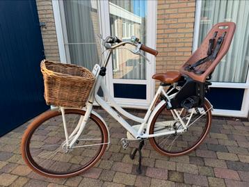 Cortina U5 damesfiets, wit / cognac / bruin, zonder zitje beschikbaar voor biedingen