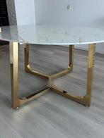 Stevige marmerlook eettafel, Ophalen, Overige materialen, Rond, Zo goed als nieuw