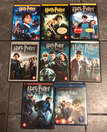Harry potter dvd’s en blu-ray deel 1 tot 8 compleet zgan beschikbaar voor biedingen