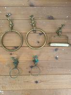Vintage badkamer accesoires, Huis en Inrichting, Ophalen of Verzenden, Gebruikt, Overige kleuren, Handdoekenrek