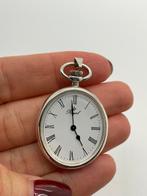 Z592 Prachtige zilveren horloge hanger Royal, Sieraden, Tassen en Uiterlijk, Antieke sieraden, Ophalen of Verzenden, Zilver, Ketting