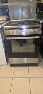 Zgan Inventum rvs gasfornuis met garantie, Witgoed en Apparatuur, Fornuizen, Ophalen, 4 kookzones, Zo goed als nieuw, Gas