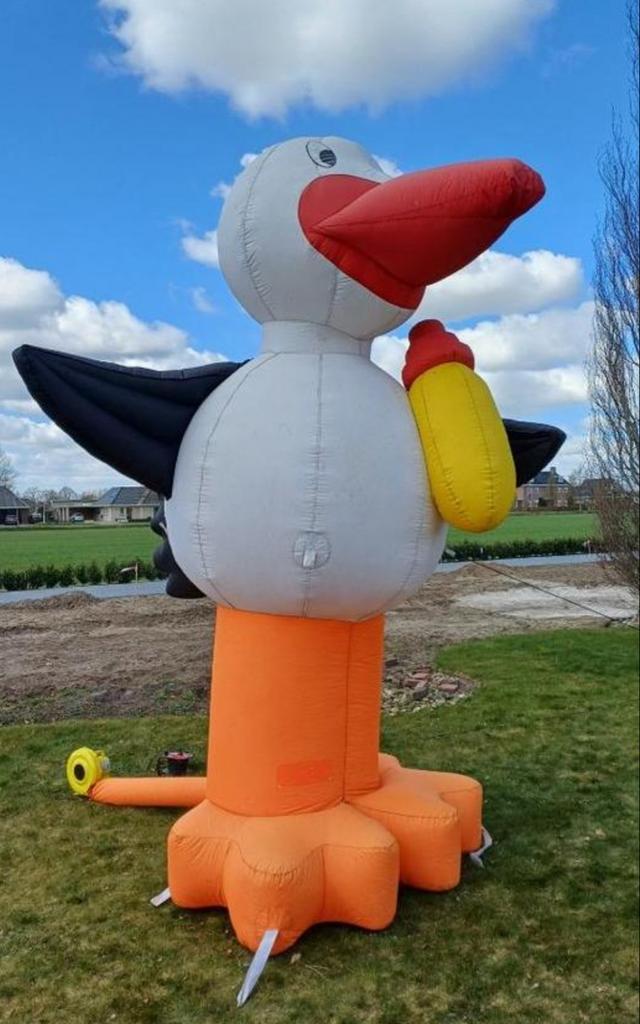 Ooievaar Geboorte Te Huur voor 3 dagen, Kinderen en Baby's, Speelgoed | Buiten | Opblaasfiguren, Gebruikt, Ophalen