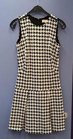 Michael Kors jurk zwart wit pied de poule print XS-S 45732