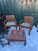 Ikea tuinset hout, Ophalen, 4 zitplaatsen, Gebruikt, Bijzettafel