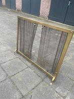 Haardscherm goud, Huis en Inrichting, Haarden, Ophalen, Gebruikt, Inbouwhaard, Houthaard