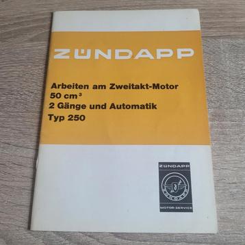 Zundapp Sleutelboekje 50 ccm 2 vers Automatic 250 uitg 05-79 beschikbaar voor biedingen