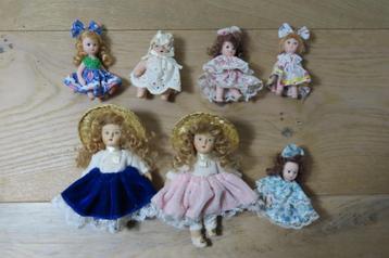 7 Poppenhuis 1:12 Baby popjes. beschikbaar voor biedingen
