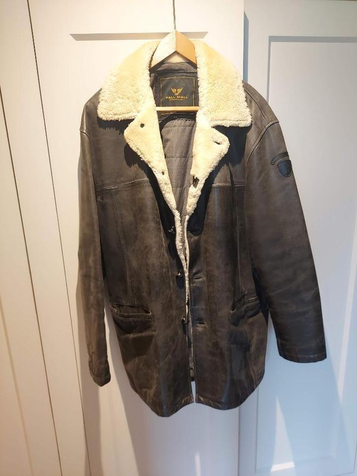 Mooie Vintage Pall Mall PME Legend Leren Pilotenjas, Kleding | Heren, Jassen | Winter, Gedragen, Maat 56/58 (XL), Overige kleuren