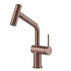 Gessi inedito 60425125 copper brushed keukenkraan, Ophalen, Nieuw, Kraan
