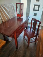 Super mooie chinese sidetable met lantaarn en stoel, Ophalen, Gebruikt, 100 tot 150 cm, Rechthoekig