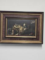 Oud schilderijtje op paneel, Antiek en Kunst, Ophalen of Verzenden