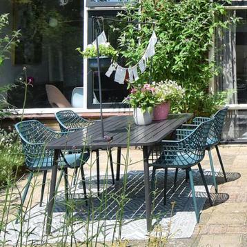 Tuintafel antraciet aluminium (180x90 cm) beschikbaar voor biedingen