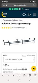 Beter Bed - potenset zelfdragend design ongebruikt, Ophalen, Nieuw, Eenpersoons, Wit
