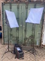Continu softbox studiolampen compleet met alle toebehoren, Ophalen of Verzenden, Zo goed als nieuw