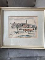 Jan Korthals - Ets/Pentekening Tilburg, Ophalen of Verzenden