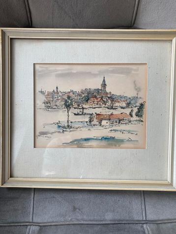 Jan Korthals - Ets/Pentekening Tilburg beschikbaar voor biedingen