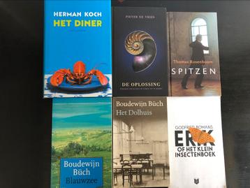 Set van 6 boeken Boudewijn Büch, Herman Koch beschikbaar voor biedingen