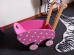 Janod poppenwagen, Kinderen en Baby's, Speelgoed | Houten speelgoed, Ophalen, Zo goed als nieuw, Duw- of Trekspeelgoed