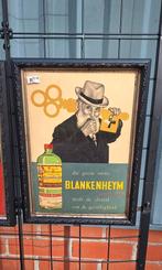 Twee vintage glacoide reclames Blankenheym Oude Genever., Reclamebord, Gebruikt, ., Ophalen of Verzenden