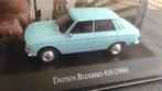 Datsun 1300 Bluebird 410 1964 lichtblauw - Nissan, UNIEK !, Hobby en Vrije tijd, Modelauto's | 1:43, Nieuw, Overige merken, Ophalen of Verzenden