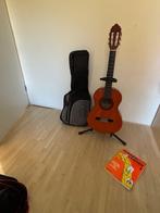 Te koop akoestische gitaar (maat 3/4) met extra's, Ophalen, Zo goed als nieuw, Ontdekken, Met geluid