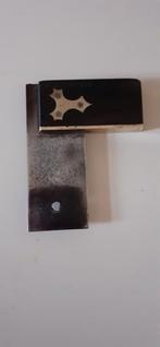 kleine blokhaak palissander met messing beslag 11x8.5, Ophalen of Verzenden