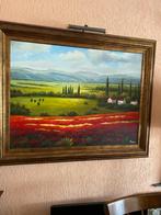 schilderij Toscaans landshap, Antiek en Kunst, Kunst | Schilderijen | Klassiek, Ophalen
