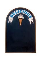 Icecream menubord - krijtbord schrijfbord ijs