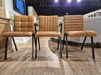 Buitenkans showroom model! Eetkamerstoelen Malia,zaria,fabia, Ophalen, Zo goed als nieuw, Metaal, Industrieel