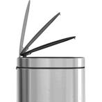 Desq Prullenbak Touch RVS Softclose 30 Liter, Ophalen of Verzenden, Zo goed als nieuw, Rvs, 50 tot 75 cm