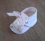 Unieke schoentjes van geboortekaartje, Kinderen en Baby's, Kraamcadeaus en Geboorteborden, Ophalen of Verzenden, Nieuw